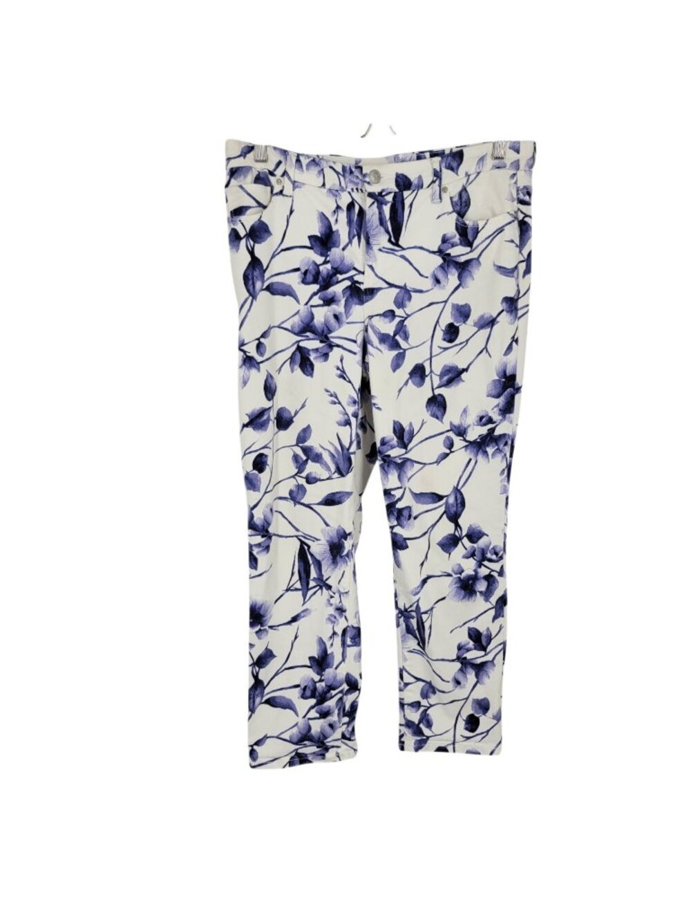 Chico's So Slimming Girlfriend crop floral pants size 1.5R Medium/10